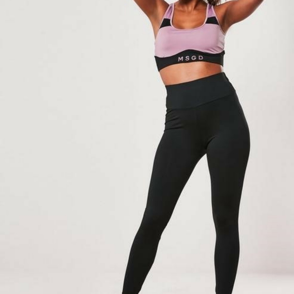 Missguided gathered seam black leggings - Picture 3 of 10